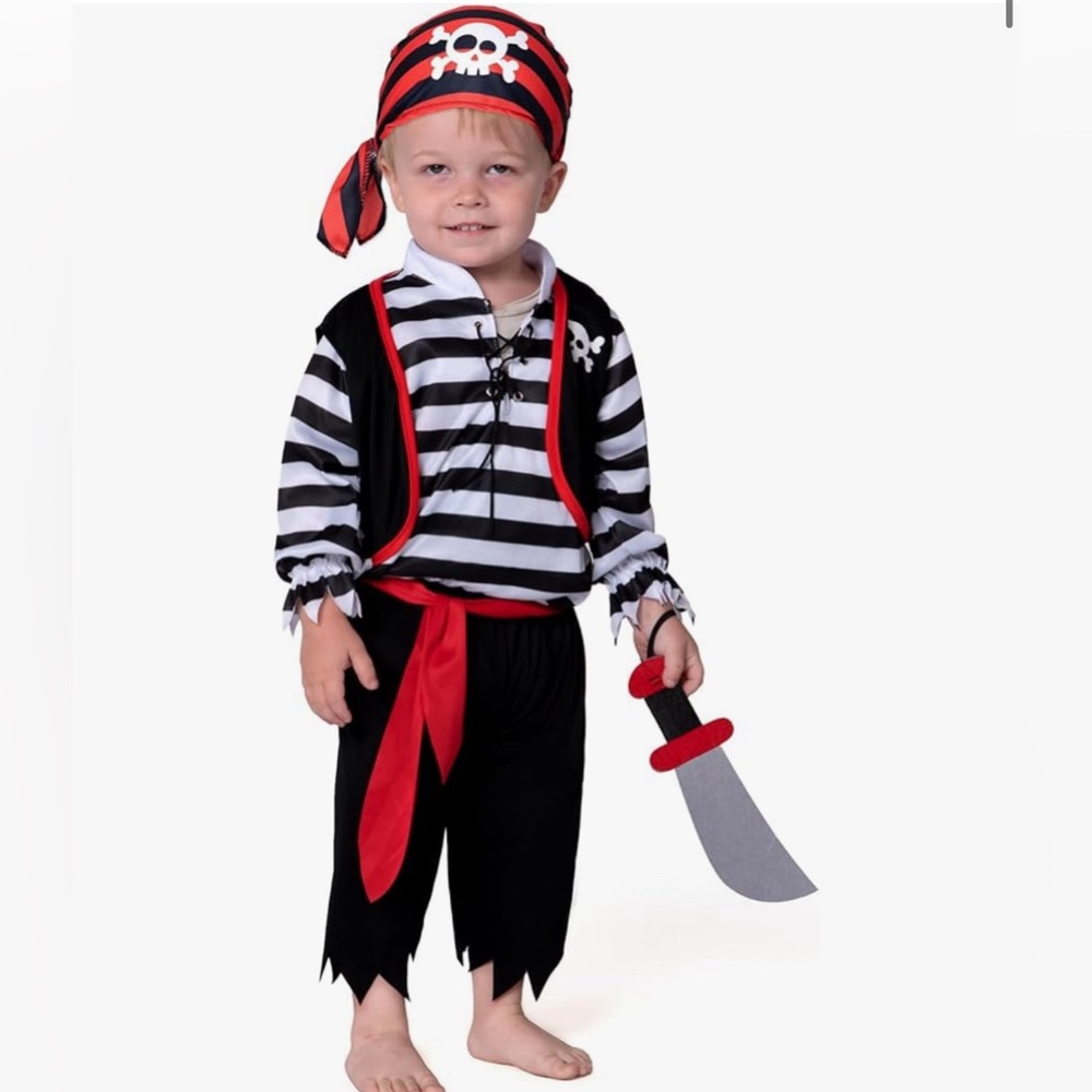 Spooktacular Creations Baby Boy Striped Pirate Costume